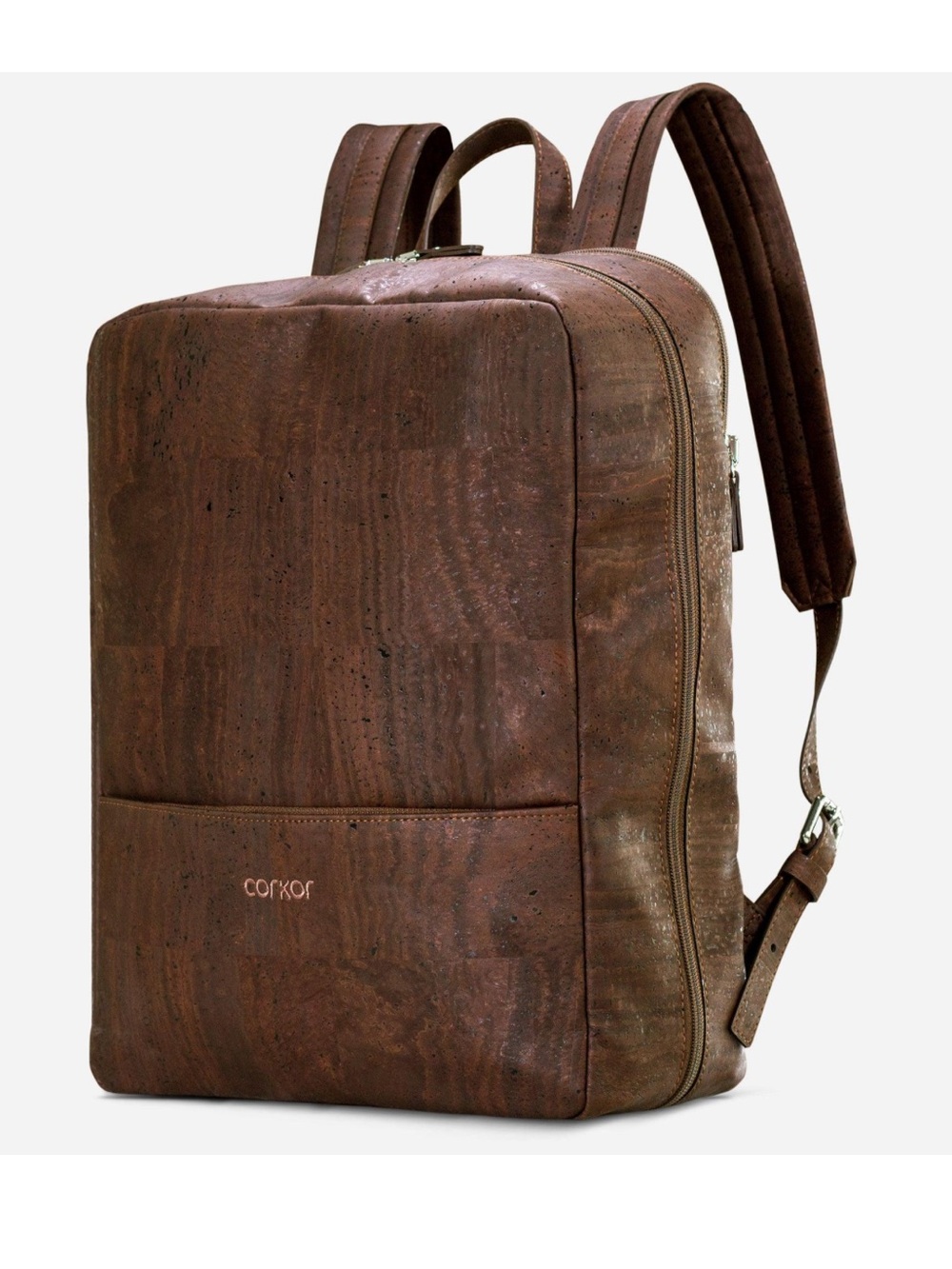Corkor Brown Cork Leather Backpack for Men NWT Made in Portugal